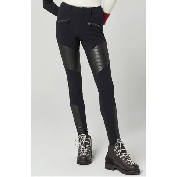 NWT Alp N Rock Sloan Leather Moto Leggings Pants $258 Black - Picture 6 of 16